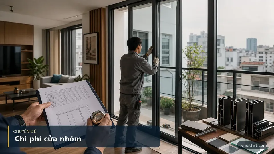 Chi Phí Làm Cửa Nhôm Khung Kính Cường Lực Ở Hà Nội