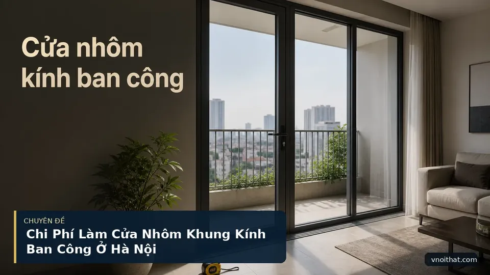 Chi Phí Làm Cửa Nhôm Khung Kính Ban Công Ở Hà Nội