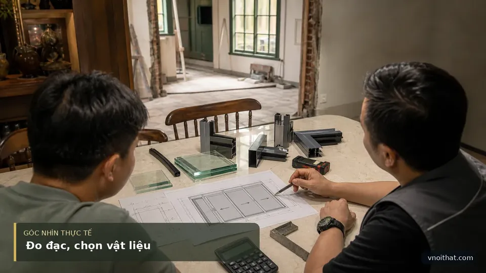 Chi Phí Làm Cửa Nhôm Khung Kính Cường Lực Ở Hà Nội — hình minh họa nội thất