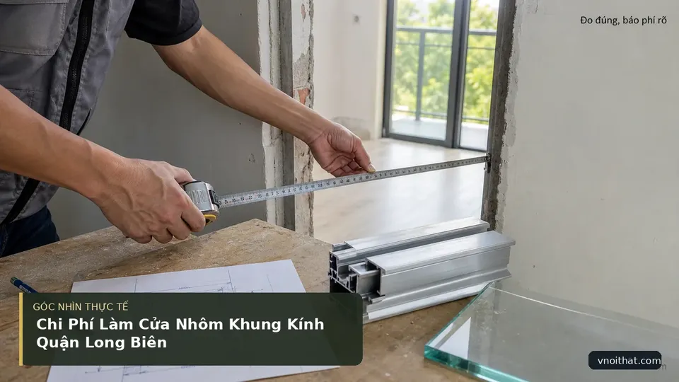 Chi tiết minh họa nội thất trong bài Chi Phí Làm Cửa Nhôm Khung Kính Quận Long Biên