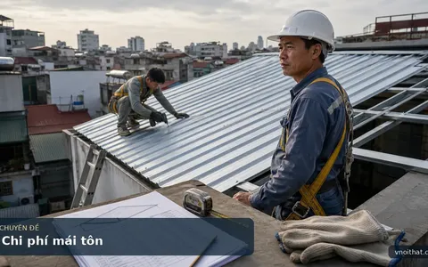 Chi Phí Làm Hoặc Sửa Chữa Mái Tôn 1 Mái Tại Hà Nội