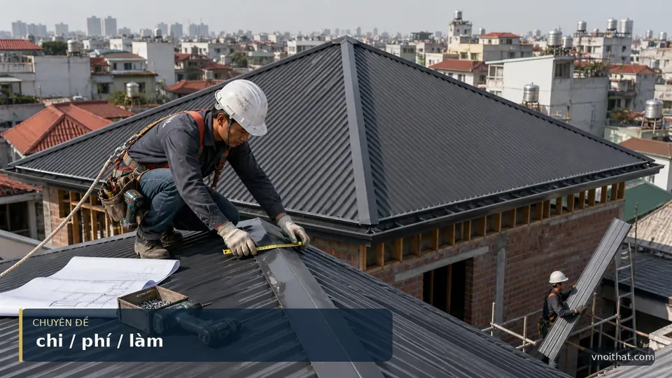Chi Phí Làm Hoặc Sửa Chữa Mái Tôn 4 Mái Hà Nội