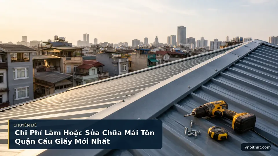 Chi Phí Làm Hoặc Sửa Chữa Mái Tôn Quận Cầu Giấy Mới Nhất