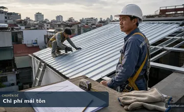 Chi Phí Làm Hoặc Sửa Chữa Mái Tôn 1 Mái Tại Hà Nội