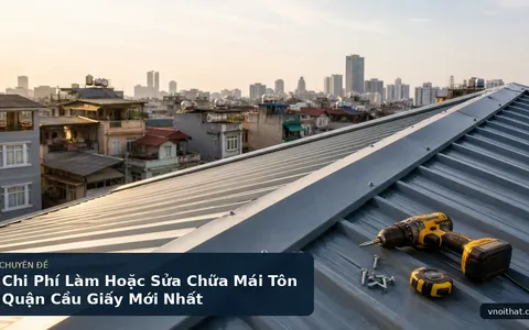 Chi Phí Làm Hoặc Sửa Chữa Mái Tôn Quận Cầu Giấy Mới Nhất