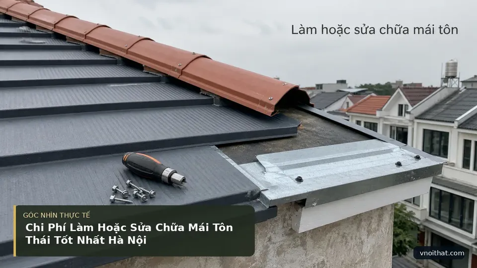 Chi tiết minh họa nội thất trong bài Chi Phí Làm Hoặc Sửa Chữa Mái Tôn Thái Tốt Nhất Hà Nội