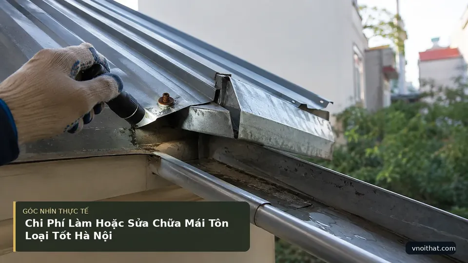 Chi tiết minh họa nội thất trong bài Chi Phí Làm Hoặc Sửa Chữa Mái Tôn Loại Tốt Hà Nội
