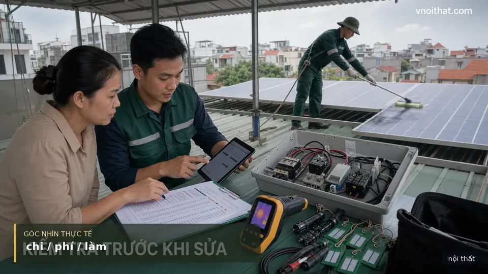 Chi Phí Làm Hoặc Sửa Chữa Pin Mặt Trời Mái Tôn Hà Nội — hình minh họa nội thất
