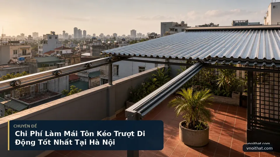 Chi Phí Làm Mái Tôn Kéo Trượt Di Động Tốt Nhất Tại Hà Nội