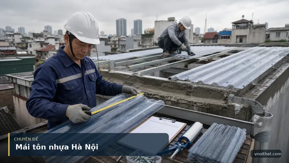 Chi Phí Làm Và Sửa Chữa Mái Tôn Nhựa Tại Hà Nội