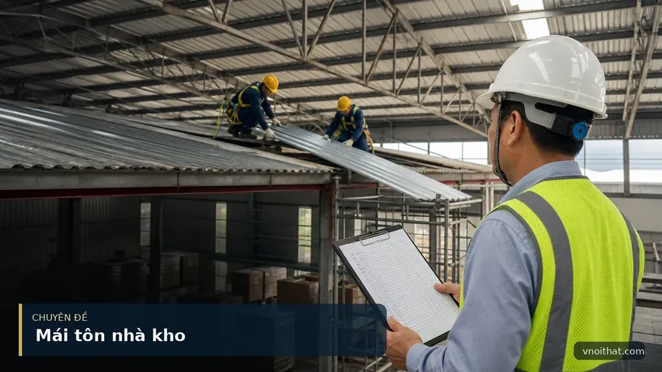 Chi Phí Làm Và Sửa Chữa Mái Tôn Nhà Kho Hà Nội