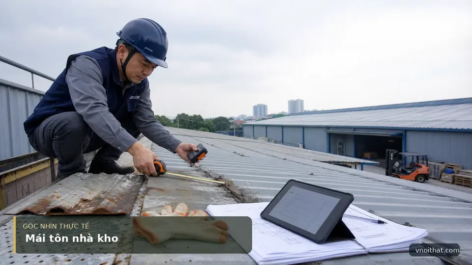 Chi Phí Làm Và Sửa Chữa Mái Tôn Nhà Kho Hà Nội — hình minh họa nội thất