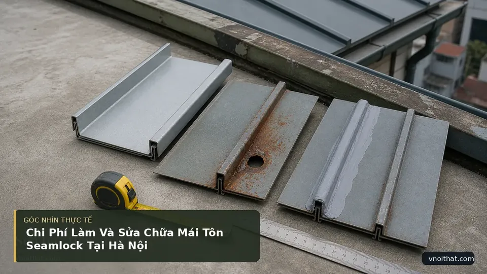 Chi tiết minh họa nội thất trong bài Chi Phí Làm Và Sửa Chữa Mái Tôn Seamlock Tại Hà Nội