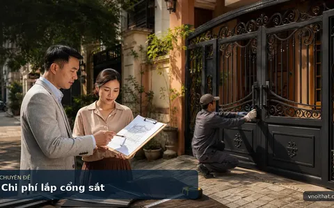 Chi Phí Lắp Đặt Cửa Cổng Sắt Cho Nhà Phố Hà Nội