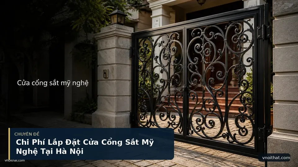Chi Phí Lắp Đặt Cửa Cổng Sắt Mỹ Nghệ Tại Hà Nội