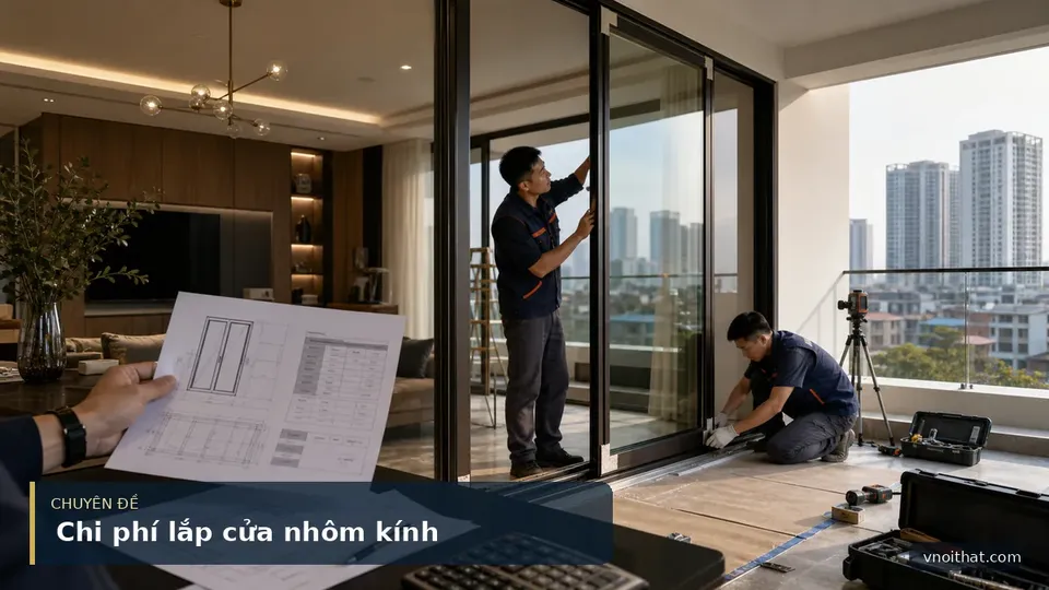 Chi Phí Lắp Đặt Cửa Nhôm Khung Kính Cao Cấp Tại Hà Nội