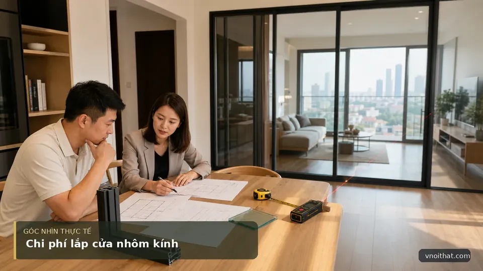 Chi Phí Lắp Đặt Cửa Nhôm Khung Kính Cao Cấp Tại Hà Nội — hình minh họa nội thất