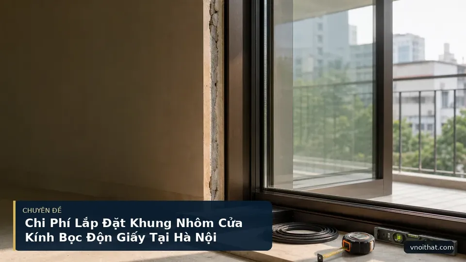 Chi Phí Lắp Đặt Khung Nhôm Cửa Kính Bọc Độn Giấy Tại Hà Nội