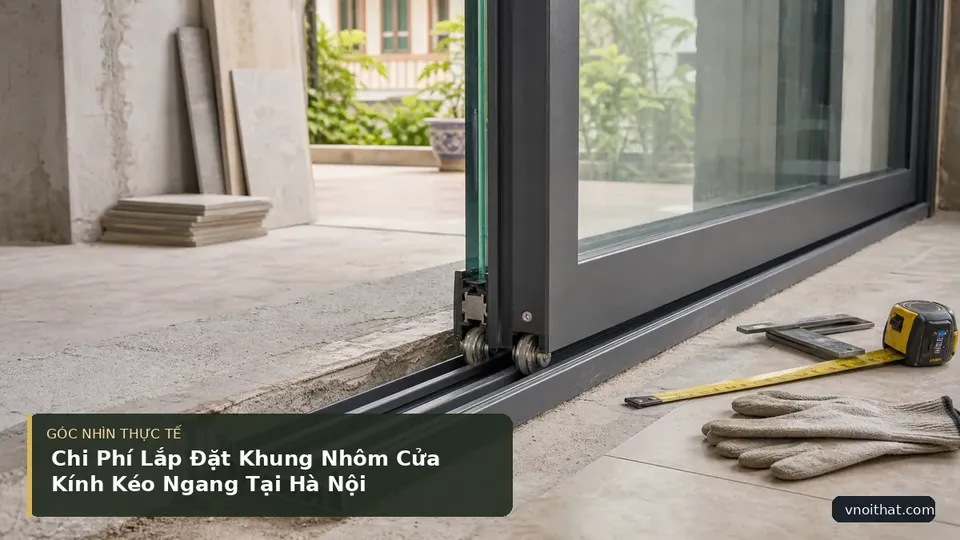 Chi tiết minh họa nội thất trong bài Chi Phí Lắp Đặt Khung Nhôm Cửa Kính Kéo Ngang Tại Hà Nội