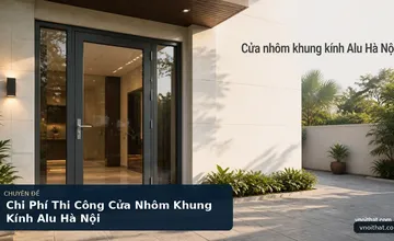 Chi Phí Thi Công Cửa Nhôm Khung Kính Alu Hà Nội