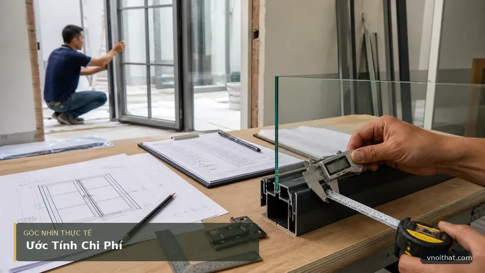 Chi Phí Thi Công Cửa Nhôm Khung Kính Chia Ô Hà Nội – Bảng Giá Mới Và Cạnh Tranh Nhất — hình minh họa nội thất