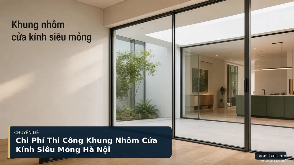 Chi Phí Thi Công Khung Nhôm Cửa Kính Siêu Mỏng Hà Nội