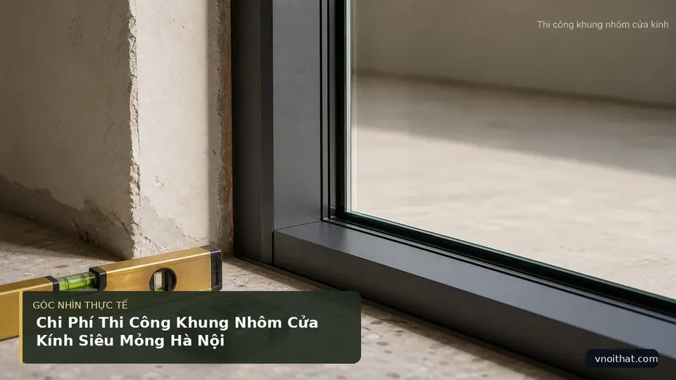 Chi tiết minh họa nội thất trong bài Chi Phí Thi Công Khung Nhôm Cửa Kính Siêu Mỏng Hà Nội