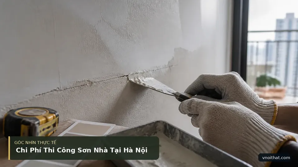 Chi tiết minh họa nội thất trong bài Chi Phí Thi Công Sơn Nhà Tại Hà Nội
