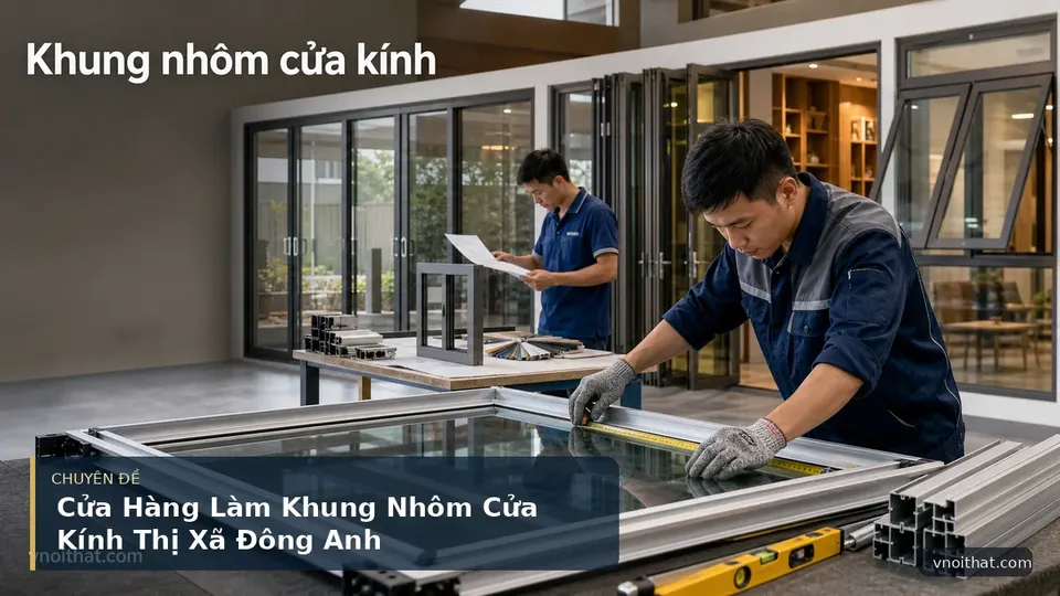 Cửa Hàng Làm Khung Nhôm Cửa Kính Thị Xã Đông Anh — hình minh họa nội thất