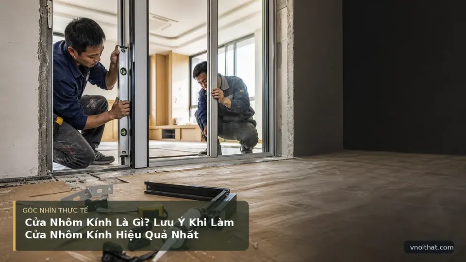 Cửa Nhôm Kính Là Gì? Lưu Ý Khi Làm Cửa Nhôm Kính Hiệu Quả Nhất — hình minh họa nội thất
