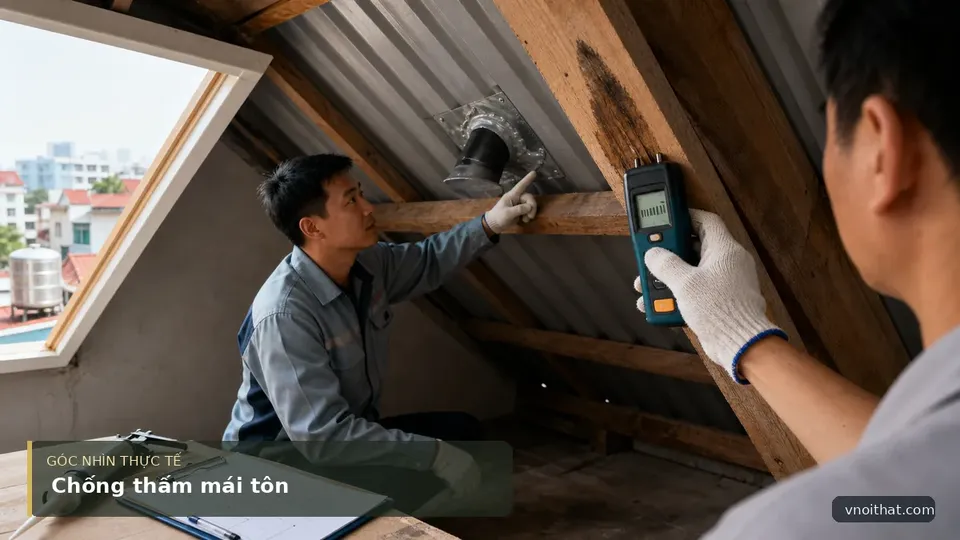 Dịch Vụ Chống Thấm Chống Dột Mái Tôn – tại Hà Nội — hình minh họa nội thất