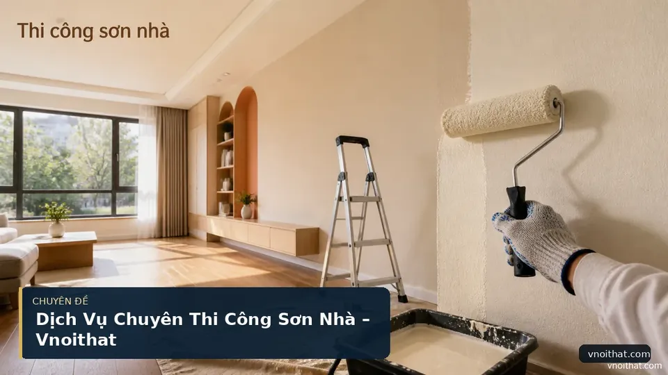 Dịch Vụ Chuyên Thi Công Sơn Nhà – Vnoithat