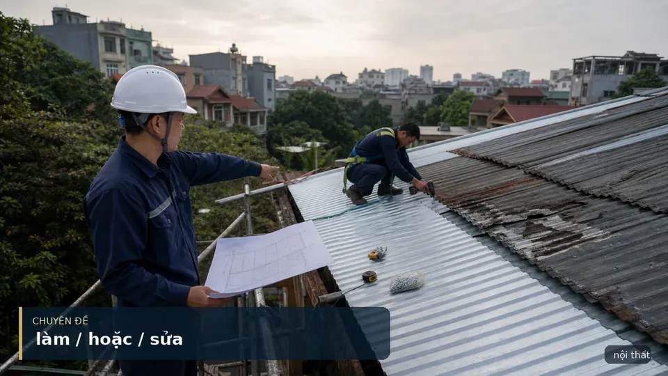 Dịch Vụ Làm Hoặc Sửa Chữa Mái Tôn Quận Bắc Từ Liêm