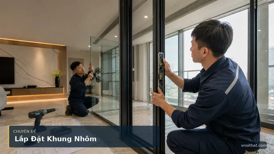 Dịch Vụ Lắp Đặt Khung Nhôm Cửa Kính Tại Hà Nội