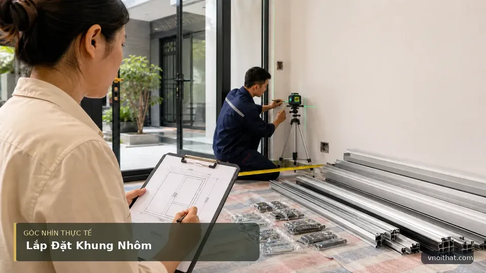 Dịch Vụ Lắp Đặt Khung Nhôm Cửa Kính Tại Hà Nội — hình minh họa nội thất