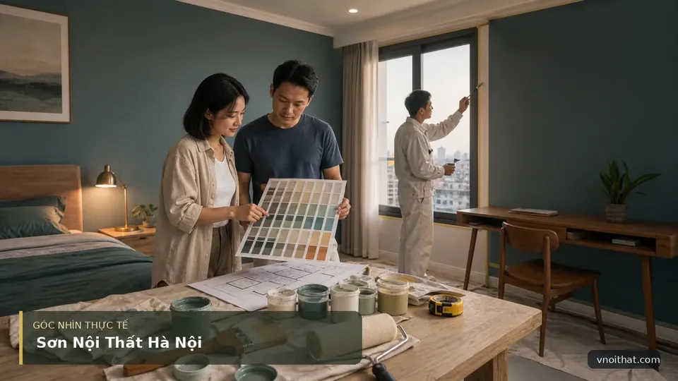 Dịch Vụ Sơn Nội Thất Tại Hà Nội – Bí Quyết Nâng Tầm Không Gian Sống Của Bạn! — hình minh họa nội thất
