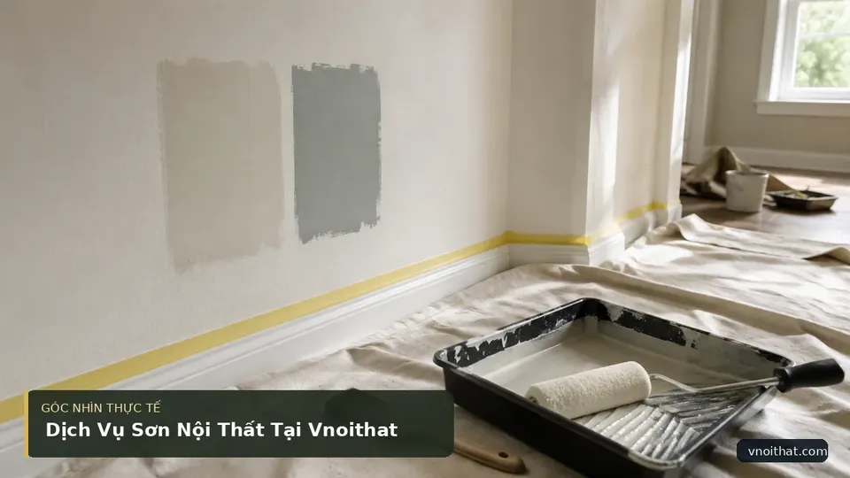 Chi tiết minh họa nội thất trong bài Dịch Vụ Sơn Nội Thất Tại Vnoithat