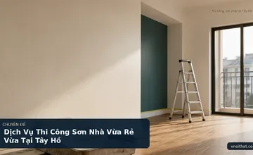 Dịch Vụ Thi Công Sơn Nhà Vừa Rẻ Vừa Tại Tây Hồ