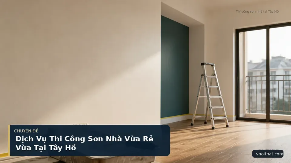 Dịch Vụ Thi Công Sơn Nhà Vừa Rẻ Vừa Tại Tây Hồ