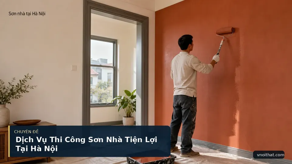 Dịch Vụ Thi Công Sơn Nhà Tiện Lợi Tại Hà Nội