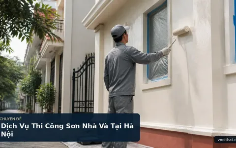 Dịch Vụ Thi Công Sơn Nhà Và Tại Hà Nội