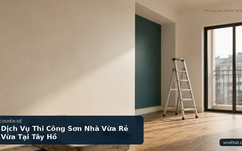 Dịch Vụ Thi Công Sơn Nhà Vừa Rẻ Vừa Tại Tây Hồ