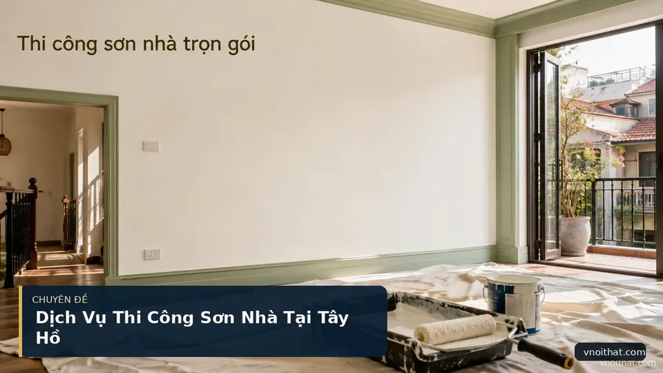 Dịch Vụ Thi Công Sơn Nhà Tại Tây Hồ