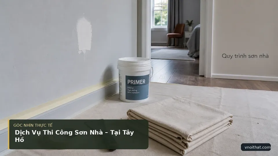 Chi tiết minh họa nội thất trong bài Dịch Vụ Thi Công Sơn Nhà – Tại Tây Hồ