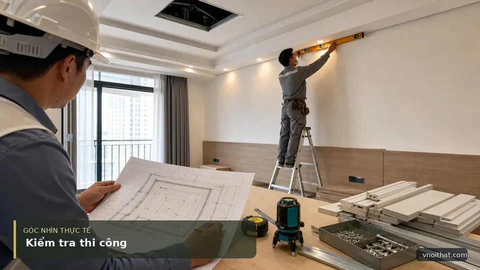 Dịch Vụ Thi Công Trần Nhà Thạch Cao — hình minh họa nội thất