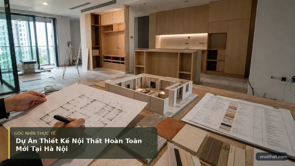 Dự Án Thiết Kế Nội Thất Hoàn Toàn Mới Tại Hà Nội — hình minh họa nội thất