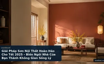 Giải Pháp Sơn Nội Thất Hoàn Hảo Cho Tết 2025 – Biến Ngôi Nhà Của Bạn Thành Không Gian Sống Lý Tưởng
