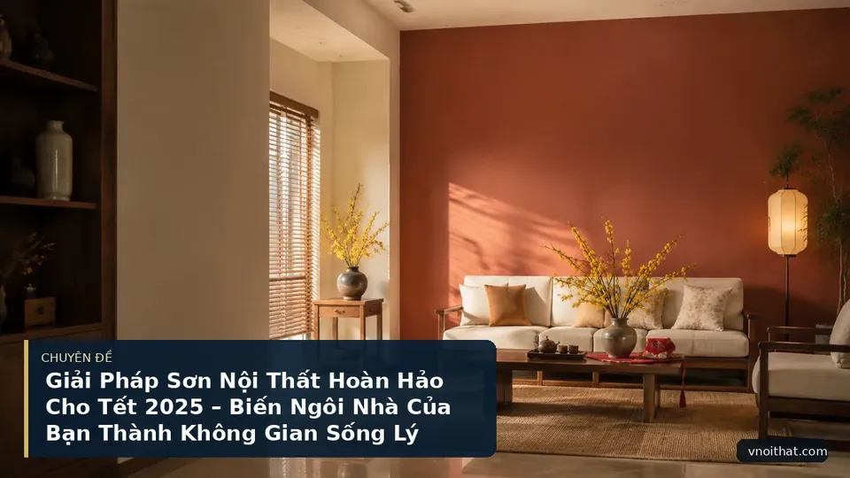 Giải Pháp Sơn Nội Thất Hoàn Hảo Cho Tết 2025 – Biến Ngôi Nhà Của Bạn Thành Không Gian Sống Lý Tưởng