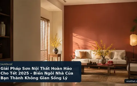 Giải Pháp Sơn Nội Thất Hoàn Hảo Cho Tết 2025 – Biến Ngôi Nhà Của Bạn Thành Không Gian Sống Lý Tưởng