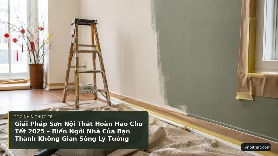 Chi tiết minh họa nội thất trong bài Giải Pháp Sơn Nội Thất Hoàn Hảo Cho Tết 2025 – Biến Ngôi Nhà Của Bạn Thành Không Gian Sống Lý Tưởng
